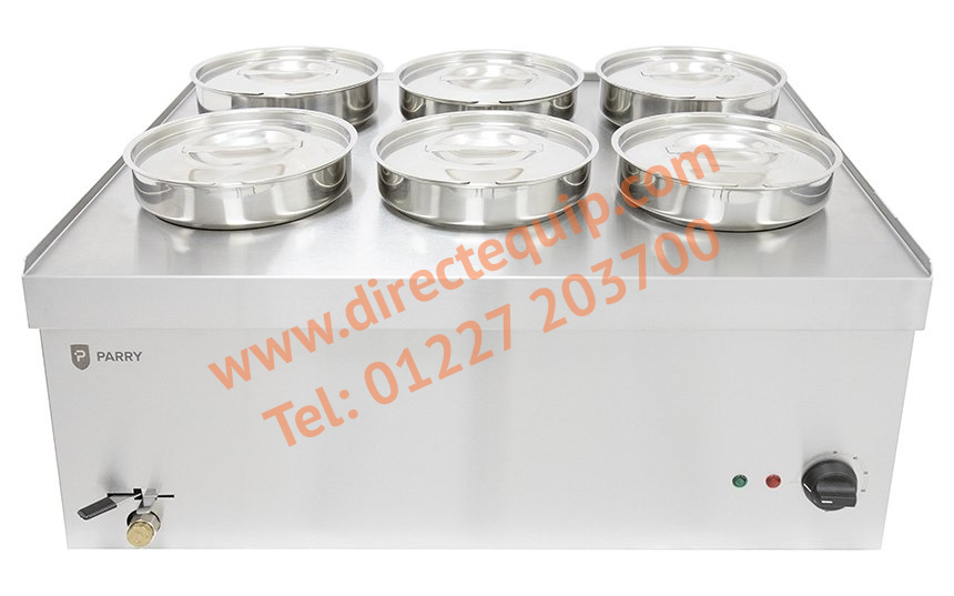 Parry Wet Well Round Pot Bain Marie NPWB6